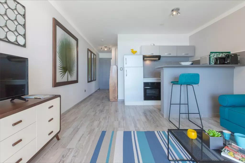 Le Petrel Blanc - Appartement Sur La Plage De La Souris Blanche Trois Bassins Exteriör bild